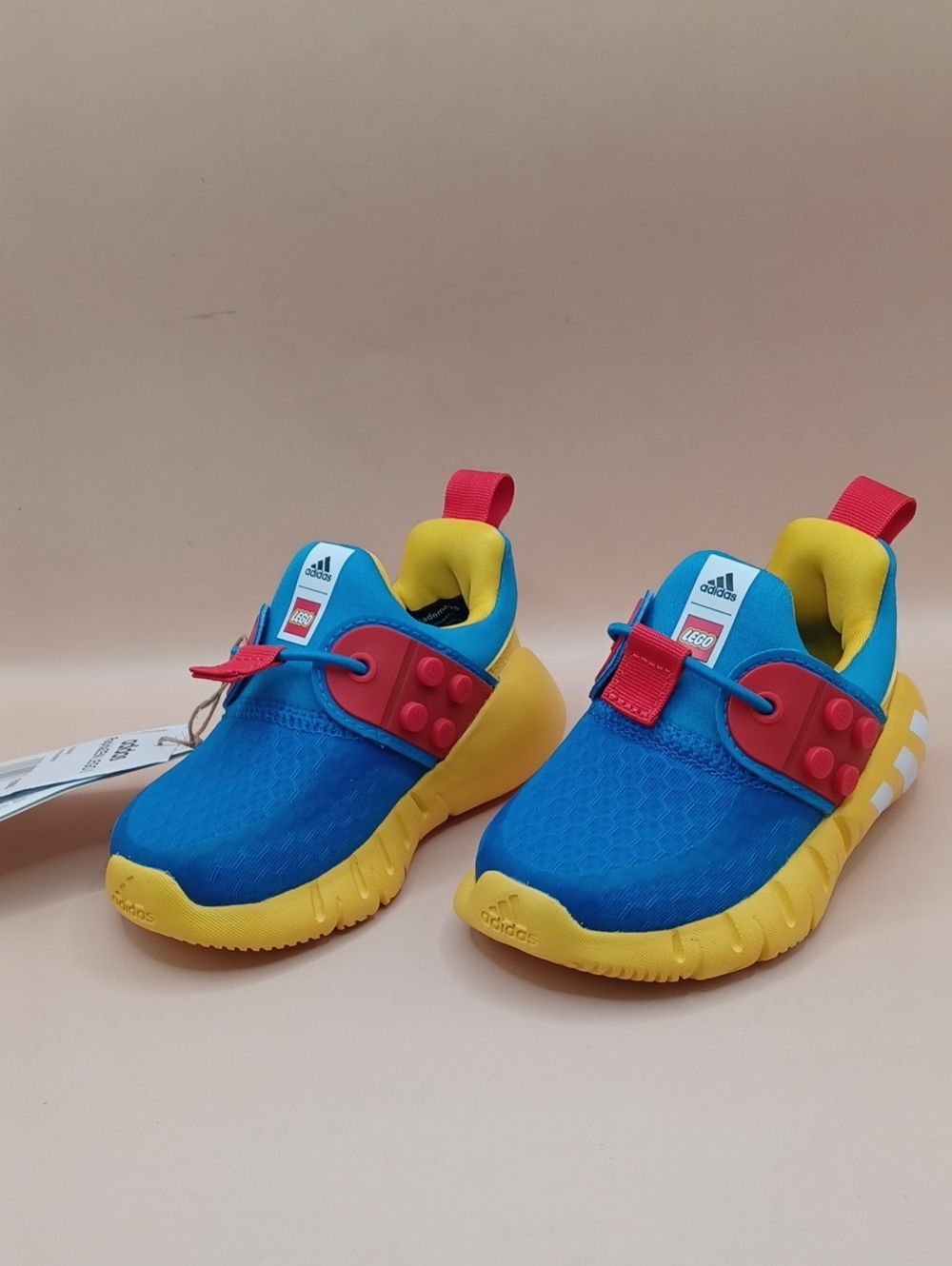 Adidas X Lego RapidaZen Sneaker-Blue/Yellow/Red Youth Size 5K US FX9563